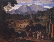 Joseph Anton Koch Monastery of San Francesco di Civitella oil painting on canvas